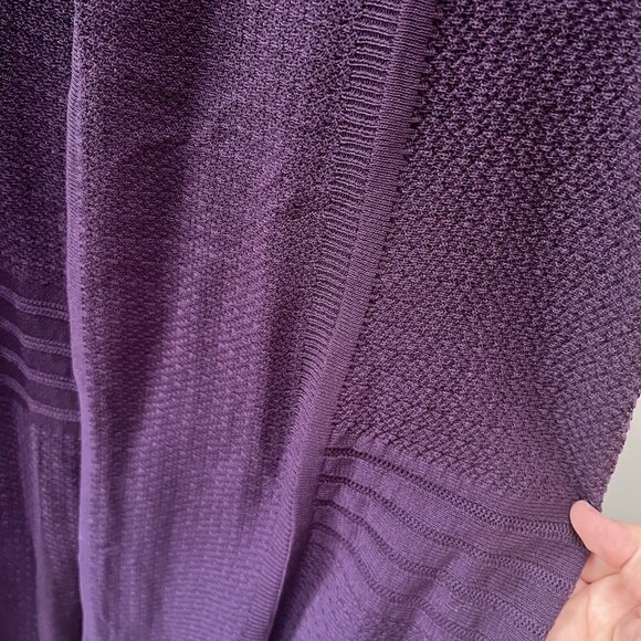 Habitat Clothes to Live In Open Front Purple Cardigan Knit Long Line Sweater- Si - Picture 5 of 5